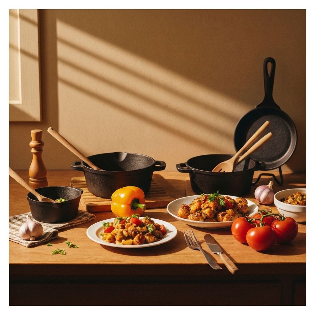 Food styling photography featuring warm, inviting dishes